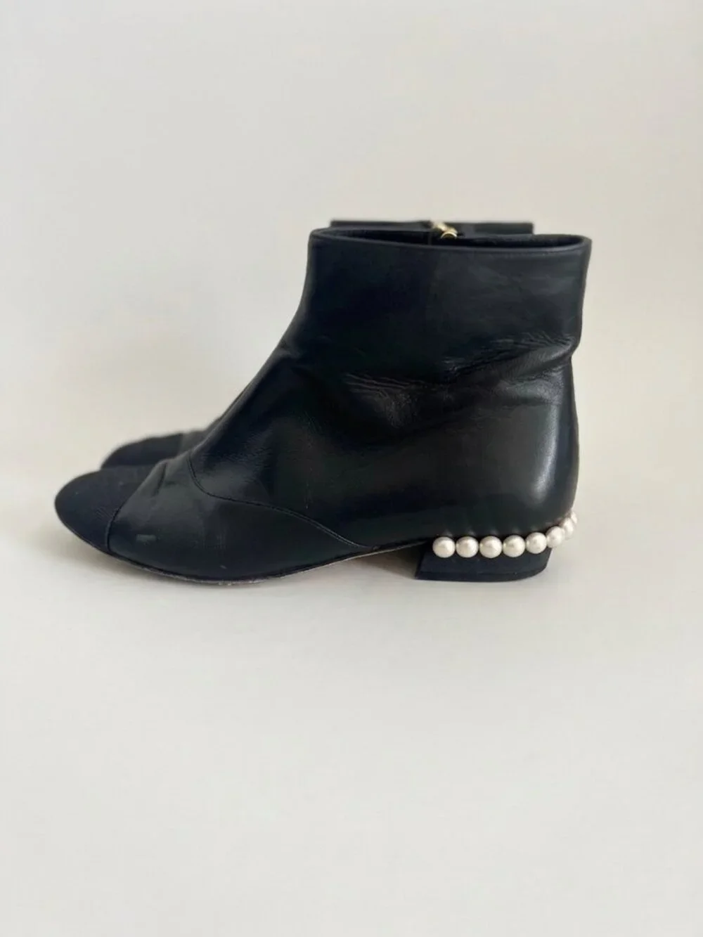 CHANEL lambskin ankle
